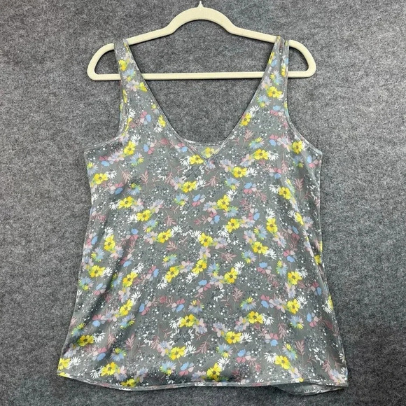 Intimately Free People Floral Tank Top Womens Small Flowy Oversized Prairiecore - Picture 3 of 9